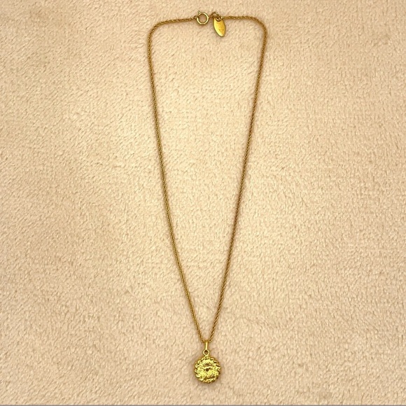 Auth Chanel Rhinestone GD Engraved
Necklace W/Box - Picture 7 of 12